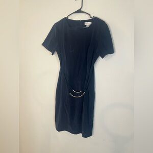 Navy blue Worthington dress with belt attached